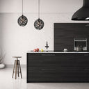 Magnolia 16.25"W Modern Black Abstract Globe Metal Pendant Light