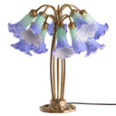 21.5"H Hand Painted Glass 10 Lily Downlight Accent Lamp-Off