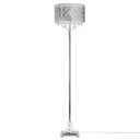 60.5"H Brielle Polished Nickel and Crystal 1-Light Floor Lamp