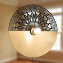 17.5" H Gold/Black Modern Indoor Plug In Wall Sconce