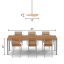 18" W 1-Light Catalina Metal and Jute Oval Hanging Pendant