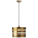 14" W Bruce Gold-Tone Metal Pendant
