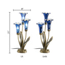 21"H Mercury Glass 3 Lily Uplight Accent Lamp