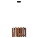 16" W 1-Light Wrenley Metal and Wood Pendant Light