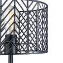 Roisin River of Goods Black Metal Cage-Shade 18.5-Inch Tripod-Base Accent Lamp
