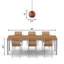 9.5" W Scarlett Modern Red Blown Glass Globe Shade Pendant Light