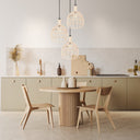 Anders 12.75"W Black and White Bell Pendant Light