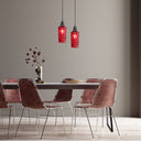 4.75" W 1-Light Tami Glass and Metal Pendant