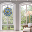 19.5"H Chartres Cathedral Stained Glass Window Panel