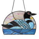 Loon Stained Glass Window Panel