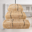 Brigitta 20"W Tiered Natural Jute Pendant Light