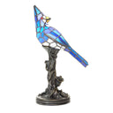 13.5"H Stained Glass Bird Accent Lamp