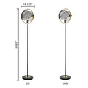 63.25"H Hendrickson Industrial Metal Floor Lamp
