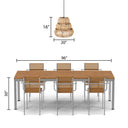 Brigitta 20"W Tiered Natural Jute Pendant Light