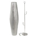 43.5"H Oversized Punched Metal 2-Light Floor Lamp