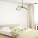 15.75" W Jessica Industrial Brass Woven Disk Shade Pendant