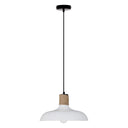 Danica 14"W White and Jute Drum Pendant Light