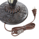 24.5"H Stained Glass Halston Double Lit Table Lamp