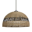 19.5" W 1-Light Arie Metal and Jute Pendant