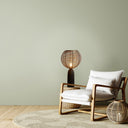 18.5" H Woven Brass Tone Wire Globe Shade Pillar Table Lamp