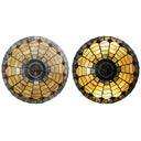 26.75" H Margriet Stained Glass Dome Shade Candlestick Table Lamp