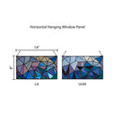Geometric Abstract Stained Glass Window Panel