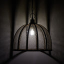 Brahms 1-Light Brass Pendant Light with Glass and Metal Shade