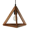 12" W Beverly Metal and Mango Wood Novelty Pendant