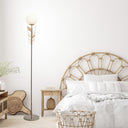 65.5"H Jessie Gold & Silver Candlestick Floor Lamp