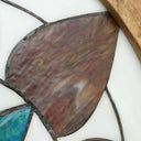 14" H Tiffany-Style Floral Stained Glass Window Panel