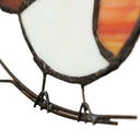 4.5" H Bird Quartet Stained Glass Window Panel Set