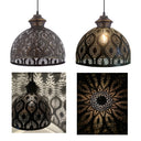Sigrid River of Goods Antique Bronze Metal Bowl-Shade Pendant Lamp