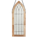 36" H Victorian Cathedral-Style Clear Glass Window Panel