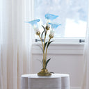 23.5"H Hand Blown Glass 3 Calla Lily Uplight Accent Lamp