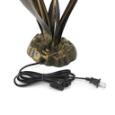 21.5" H Lily 3 Light Table Lamp. Close up of electrical cord