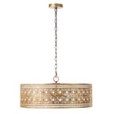 23.5"W Bryar Brass and Crystal 3-Light Chandelier