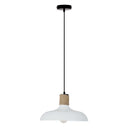 Danica 14"W White and Jute Drum Pendant Light