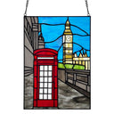 14.5" H London Stained Glass Window Panel