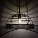 16" W Clara Industrial Gold Dome Shade Pendant