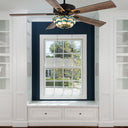 52"W Thatcher 5-Blade Remote-Controlled Ceiling Fan