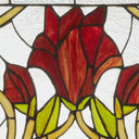 24" W Floral Vine Tiffany-Style Stained Glass Window Panel