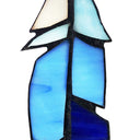 6"H Set-of-3 Virtues of a Feather Stained Glass Window Panel Accents