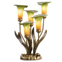 20"H Hand Blown Glass 5 Calla Lily Uplight Accent Lamp -On