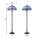64"H Stained Glass Allistar Floor Lamp