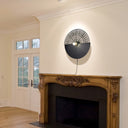 24" H Modern Black Indoor Plug In Wall Sconce