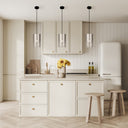 Fatima 8"W Silver Cutout Drum Pendant Light
