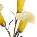 23.5"H Hand Blown Glass 3 Calla Lily Uplight Accent Lamp