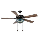 52"W Thatcher 5-Blade Remote-Controlled Ceiling Fan