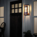 16.25"H Multicolored 1-Light Mission Style Outdoor Sconce