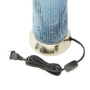 22" H 1-Light Lincoln Glass and Metal Table Lamp